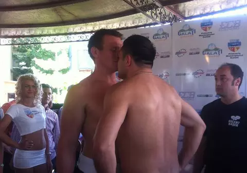 Cristi Ciocan "Hammer"  și Leif Larsen s-au confruntat la proba cântarului
