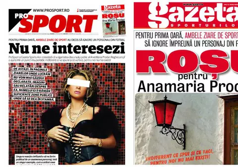 Coaliţie Gazeta şi Prosport împotriva Anamariei Prodan. Vezi ce i-au făcut ziariştii impresarului!