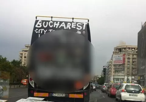 IMAGINE DEMENŢIALĂ, surprinsă azi în Bucureşti! FOTO