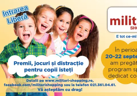In perioada 20-22 septembrie am pregatit un program special dedicat tuturor copiilor!