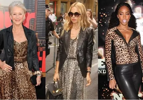 Ţinute de toamnă: Animal print şi piele, cea mai cool combinaţie