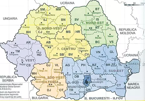 Guvernul Ponta a decis: România va fi împărţită în opt regiuni