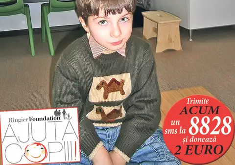 Sergiu face terapie specială pentru autism. Băieţelul de 6 ani are nevoie de 800 de lei lunar pentru plata terapeuţilor preţ de încă un an