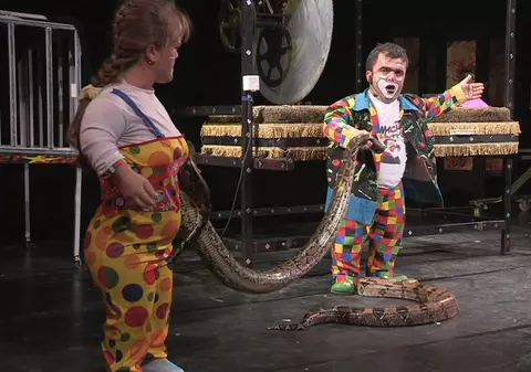 Şarpele boa Ionică şi crocodilul Georgică, în “vizită” la mall!