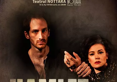 Tudor Aaron Istodor, Maia Morgenstern, Laura Cosoi şi Dana Rogoz, în HAMLET