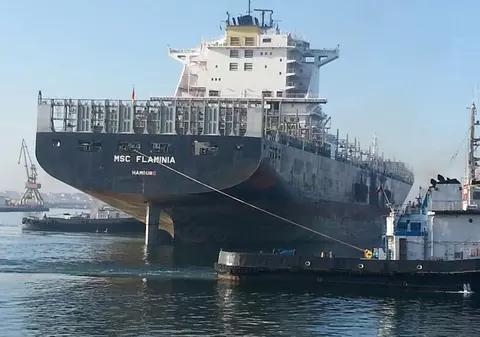 Nava Flaminia a revenit în portul Mangalia | FOTO