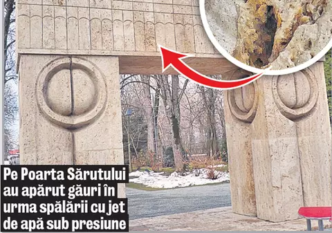 Operele lui Brâncuși spălate cu furtunul ar putea fi refuzate de UNESCO!