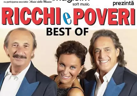 Ricchi e Poveri, cele mai ascultate piese ale anilor ’80, live,  la Bucureşti