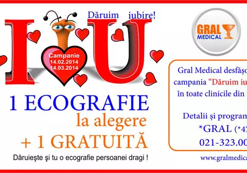 Gral Medical desfăşoară campania “Dăruim iubire” în toate clinicile din ţară