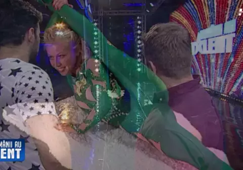 ROMÂNII AU TALENT. FEMEIA ELASTIC l-a AMUŢIT PE Mihai Petre