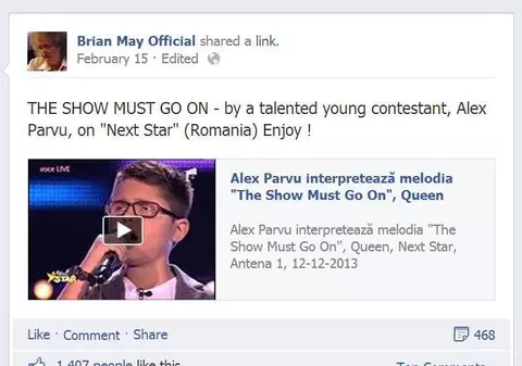 Chitaristul de la Queen, impresionat de un băieţel de la Next Star