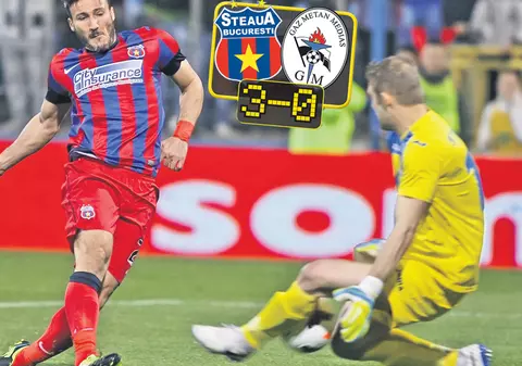 Steaua fuge, nimeni n-o ajunge! Nici Gaz Metan Mediaş nu i-a pus probleme campioanei