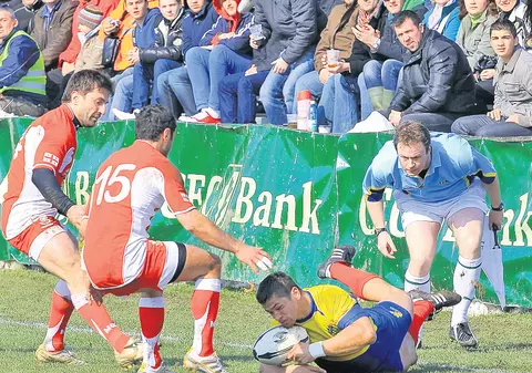 «Stejarii» şi elefanţii | Naţionala de rugby a României a fost învinsă de Georgia