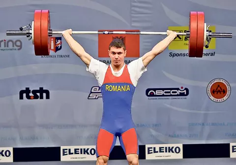 «Dublă» de AUR! Florin Croitoru este campion european absolut la haltere