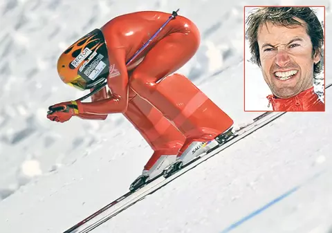 Simone Origone a doborât recordul mondial la schi viteză! A zburat pe pârtie cu 252,4 km/h