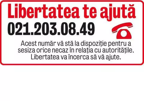 Libertatea te ajută | Scutire la plata apei şi a canalizării