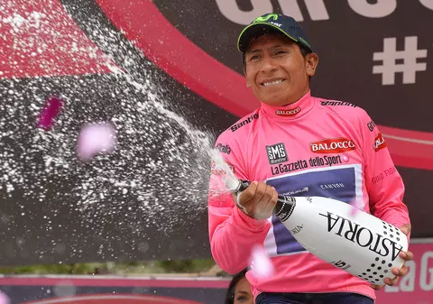 Quintana s-a îmbrăcat în tricoul roz, după recitalul de pe Stelvio și Val Martello