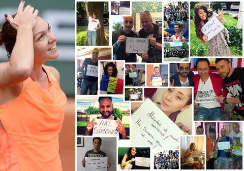 EXCLUSIV | SIMONA, SUNTEM ALĂTURI DE TINE! VEDETELE au făcut ŞEDINŢĂ FOTO pentru HALEP!