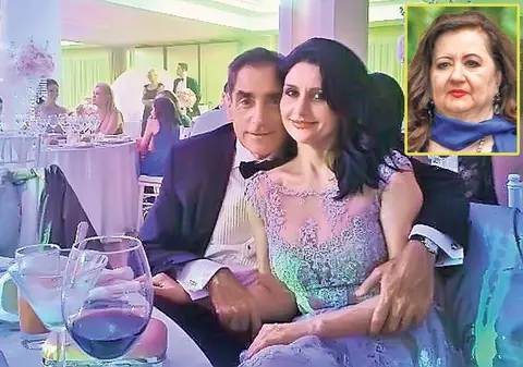 Petre Roman, romantic cu mai tânăra lui soţie! S-a giugiulit cu Silvia sub privirile Mioarei