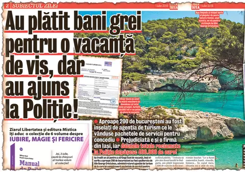 Turiştii care au plătit mii de euro pentru concediile doar pe hârtie ar putea rămâne cu buzunarele goale