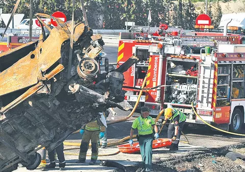 Ei au pierit în accidentul din Spania | Mătuşa Simonei Amânar şi alte şapte persoane din Timiş au ars de vii