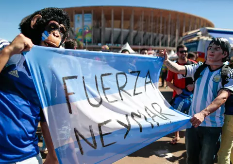 SENZAŢIONAL! Argentinienii au uitat de rivalitatea cu Brazilia! ”Fuerza Neymar!”