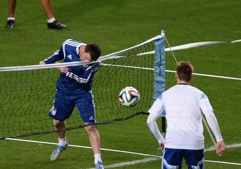 VIDEO / Messi a făcut în cantonamentul Argentinei o schemă "brevetată" de Cristi Borcea 
