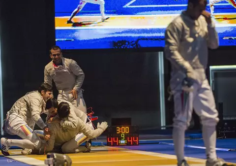 Naționala masculină de sabie a României, locul 7 la CM de la Kazan