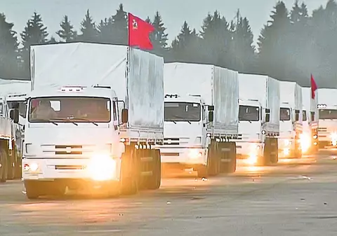 Camioanele ruseşti au părăsit Ucraina