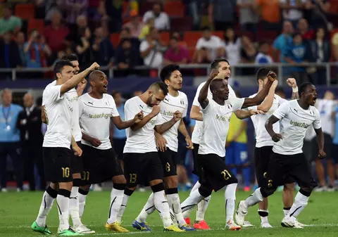 LIGA I / Jucătorii Astrei exultă după victoria obţinută în faţa "câinilor roşii"