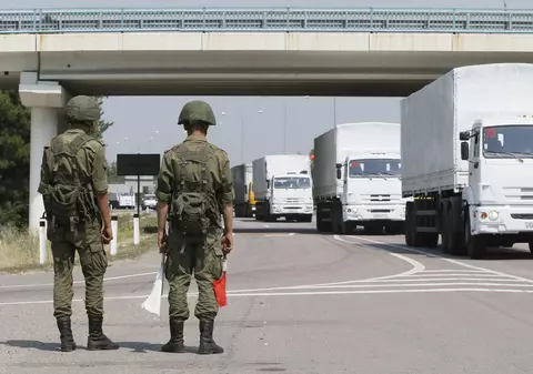 Convoiul rusesc este blocat în continuare la frontieră