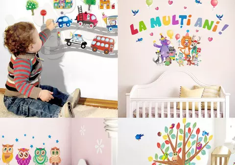 Cum să amenajezi camera copilului cu stickerele repoziţionabile de la BabyGraphics