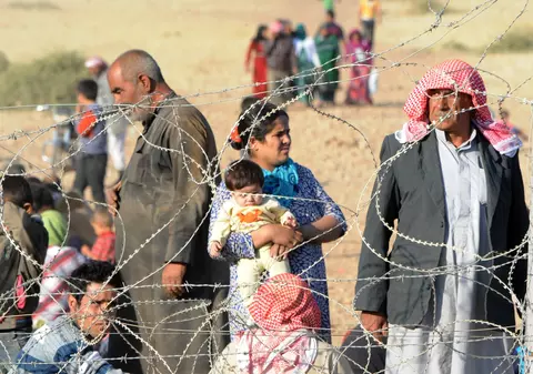 45.000 de kurzi din Siria au fugit în Turcia, într-o singură noapte | FOTO