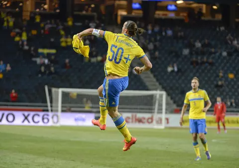 VIDEO / Ibrahimovici a devenit cel mai bun marcator al Suediei