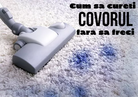 Trucuri de curăţat rapid covoare şi mochete
