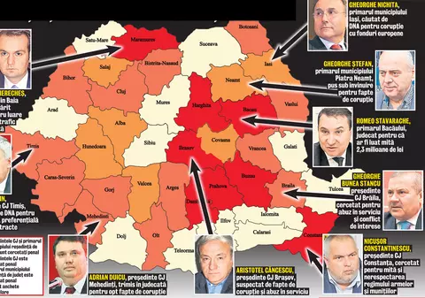 Harta corupției din România | Contracte preferenţiale, trafic de influenţă şi mită în administraţia locală