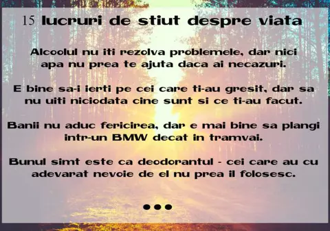 15 lucruri pe care oamenii deștepți le știu despre viață