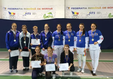 FOTO / CS Dinamo1 a câștigat Campionatul Național de sabie seniori, proba feminină pe echipe!