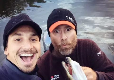 ”Răpitorul” Zlatan! Ibrahimovici este un împătimit al pescuitului