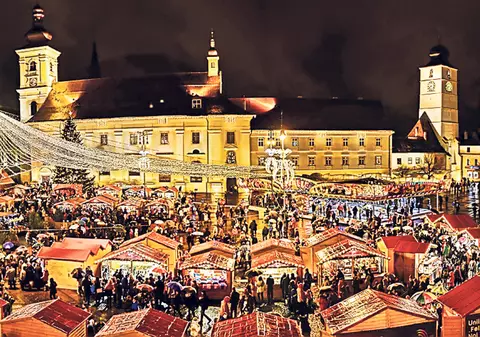 La Sibiu a venit deja Crăciunul!