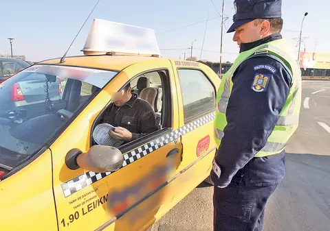 Razie printre taximetriştii de la aeroport