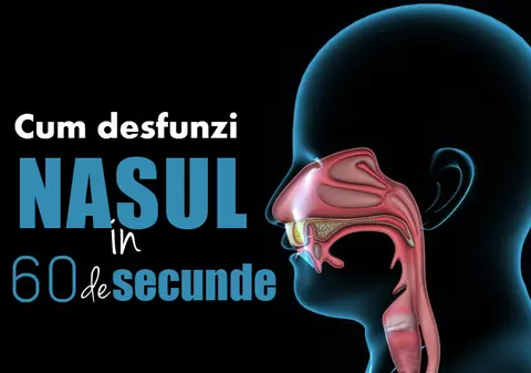 Cum să-ţi desfunzi nasul într-un minut