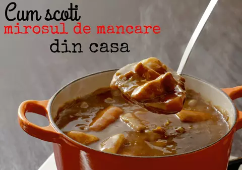 Cum scoţi mirosul de mâncare din casă rapid