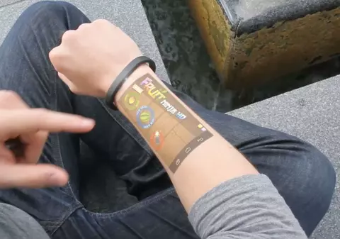 Gadgetul care îţi transformă pielea într-un touchscreen | VIDEO