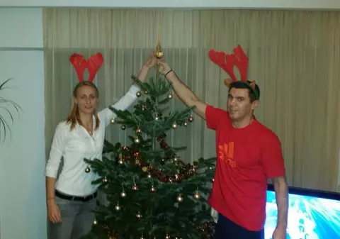 Camelia Potec, Crăciun împreună cu Mihai Leu și familia acestuia