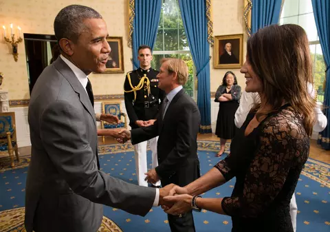 Nadia Comăneci și soțul ei, primiți călduros de familia OBAMA. Ce au făcut cei doi la Casa Albă