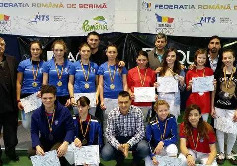 CSM Iași a câștigat Campionatul Național de sabie cadeți, proba feminină pe echipe!