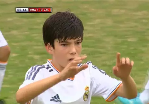 Superfază făcută de Theo Zidane pentru juniorii Realului / VIDEO