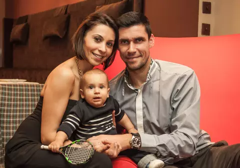 Băiețelul lui Victor Hănescu a ales racheta de tenis la tăierea moțului