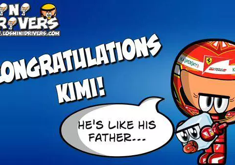 Lotus îl felicită pe Kimi Raikkonen. Finlandezul a devenit tătic